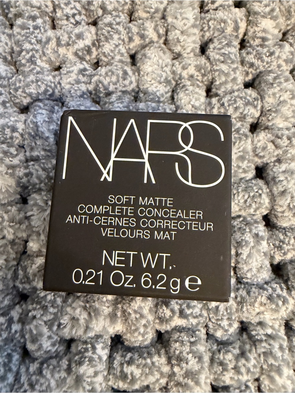 NARS Packaging with White Text on Black